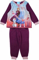 Pyjama polaire Frozen - violet - Elsa - Anna - Olaf - taille 128 - 8 ans