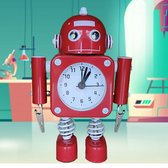 De Professor en Kwast - Kinderwekker Robot (Rood)