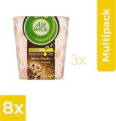 Airwick Geurkaars - Essential Oils - Hemelse Vanille - 6 x 105 gram - Voordeelverpakking 8 stuks