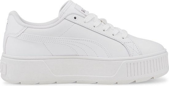 PUMA Karmen L Dames Sneakers - PUMA White-Dewdrop-PUMA Silver - Maat 40