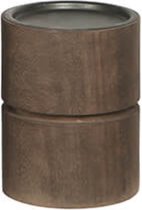 Kandelaars en kaarsenhouders - houten kaarshouder - bruin - by Mooss - Hoog 13cm
