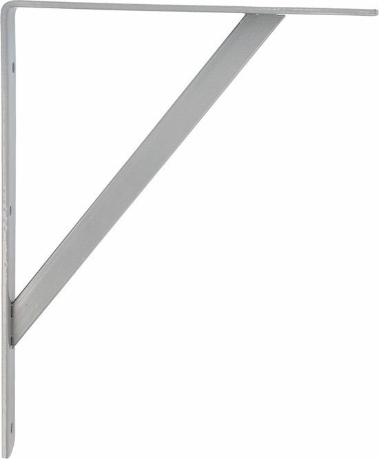 Amig - Wandplankbeugel - Metalen plankbeugel - Hoekplank - Planksteun - Staal - Wit - Afmetingen: 150x125 mm - Max. aanbevolen gewicht: 105 kg