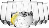 Splendour Waterglazen, sapglazen, whiskyglazen, drinkglazen, set van 6, 400 ml, perfect voor thuis, restaurants en feesten, vaatwasmachinebestendig