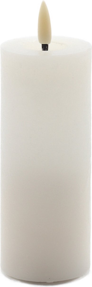 Mansion atmosphere led kaars ivoor wit 12,5x5cm