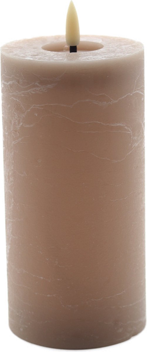 led kaars beige 15x7,5cm