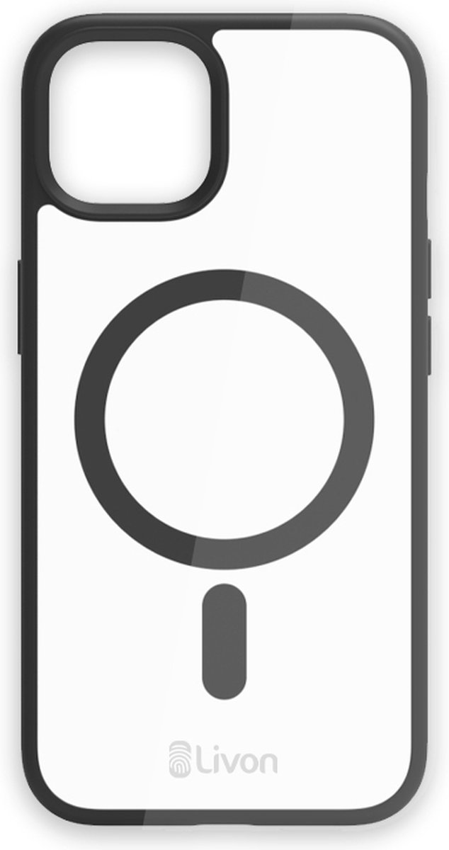 iPhone 13 Mini hoesje - Livon MagShield - voor Magsafe Zwart