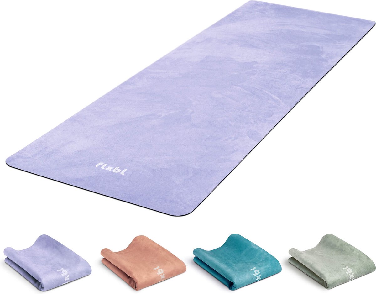 FLXBL Yoga Mat Anti Slip - Eco Yogamat met Antislip Toplaag - Lavender