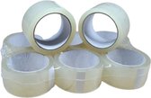 36x Acryl tape noise transparant 25mu 50mm x 66mtr