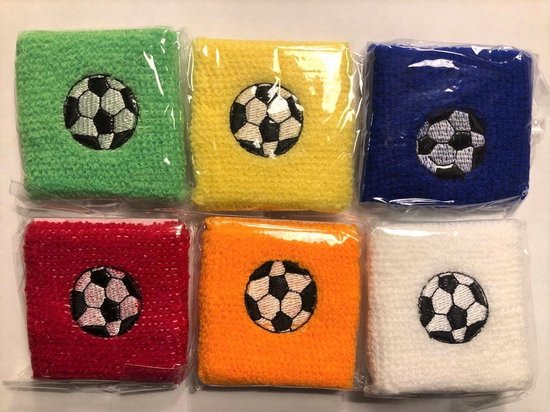 Zweetbandje Voetbal - Wit - Cadeautje onder de 5 euro - Gratis