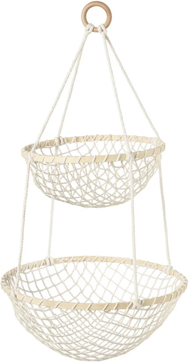 Hang opbergmand 23cm & 30cm - Beige - Opberghanger