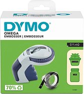 DYMO Omega labelmaker voor reliëfdruk | Kleine Lettertang met draaiklikwiel en ergonomisch ontwerp | Voor thuis, doe-het-zelven en knutselen (£/€, Ä, Ö & Ü)