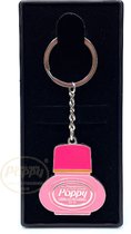 Porte-clés en acier inoxydable Poppy Grace Mate Strawberry Emballé dans une boîte cadeau en plastique