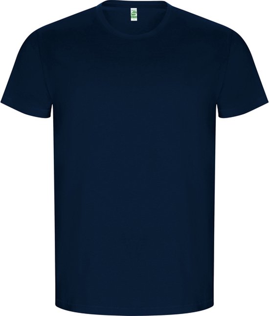 2 Pack Eco organisch katoen T-shirt Golden merk Roly maat S Donkerblauw