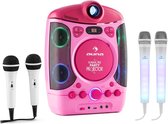 Kara Projectura pink + Dazzl mic set karaoke-installatie microfoon ledverlichting