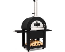 Diavolo Napoletana pizzaoven houtoven roestvrij edelstaal