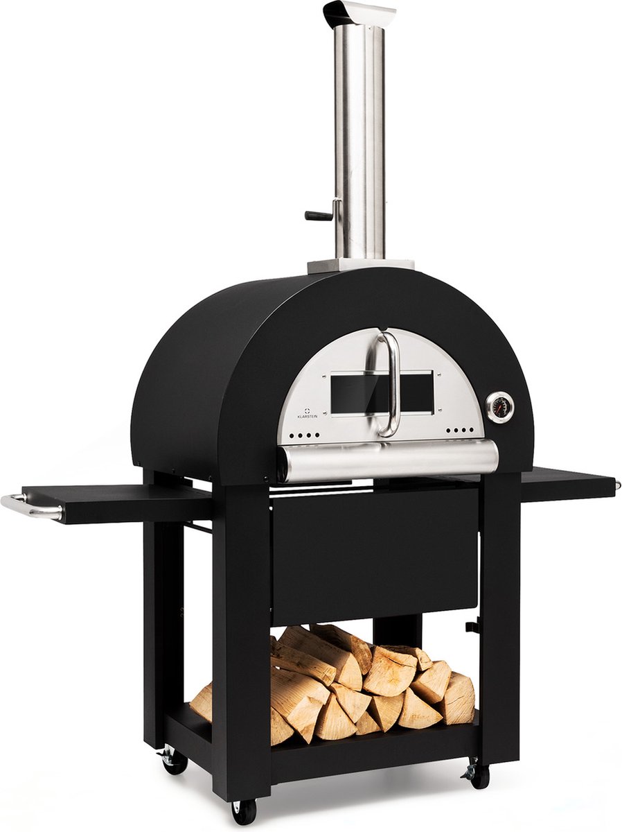 Diavolo Napoletana pizzaoven houtoven roestvrij edelstaal