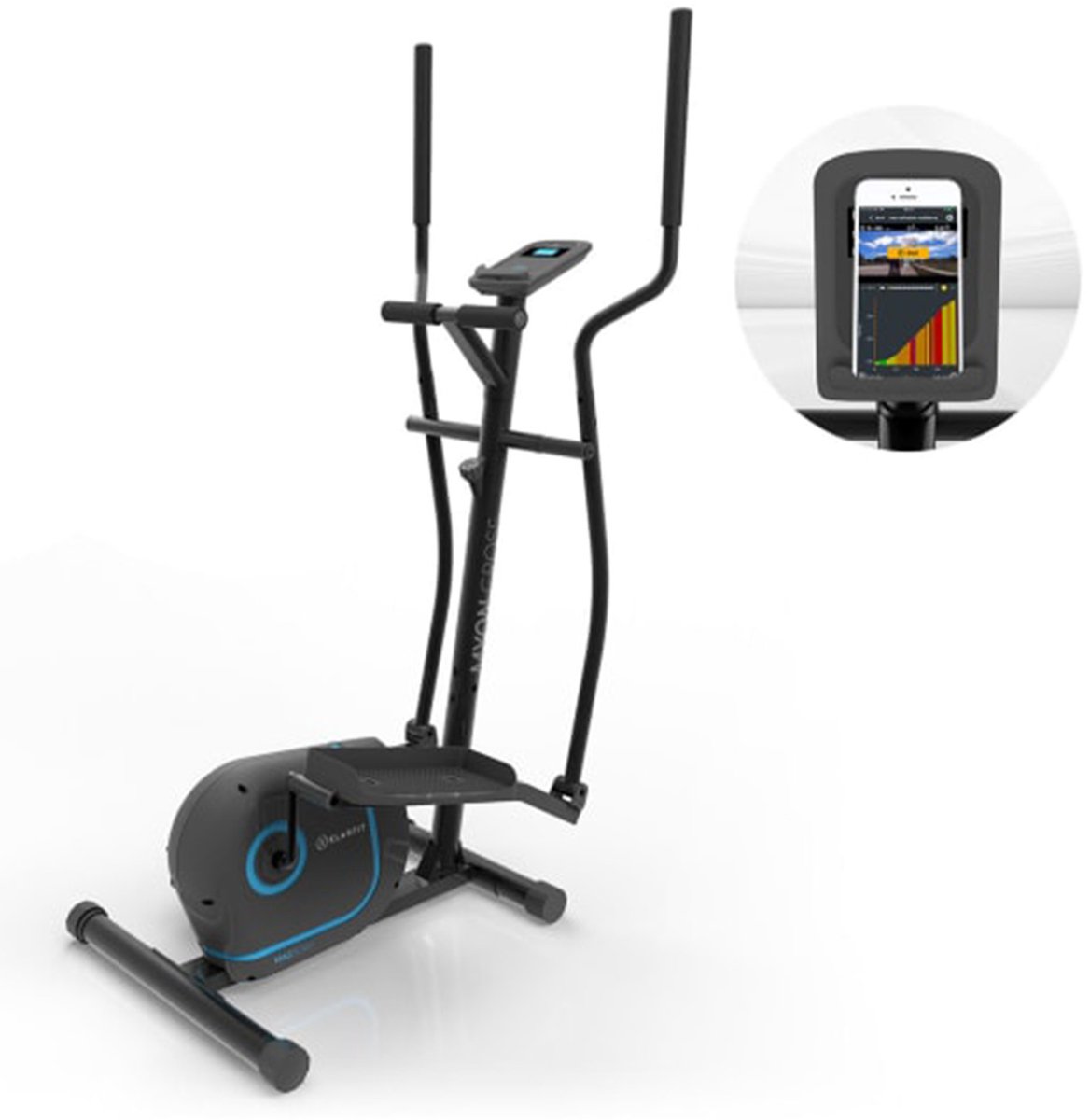 Bol.com Kraftfit Crosstrainer, Stepper voor Thuis, Stille Hometrainer, Fitnessapparaat voor Thuis, Elliptische Trainer met 12 kg... aanbieding