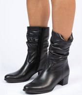No Stress - Femme - Boots à talon en cuir noir - Taille 38