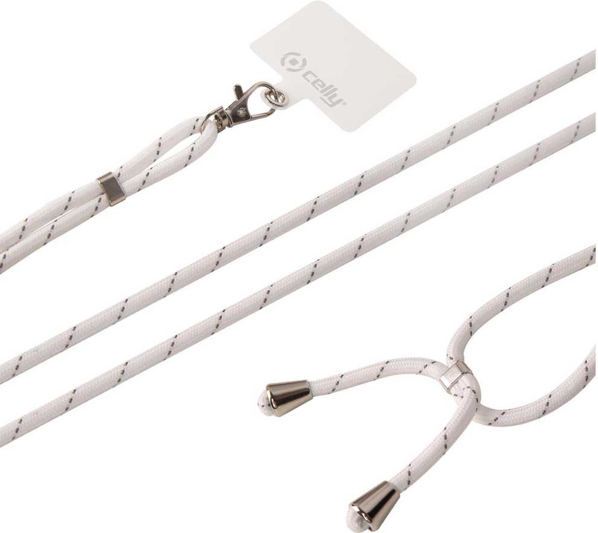 Mobile Phone Lanyard Celly LACETUNIWH White