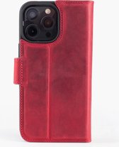 Wachikopa leather Magic Book Case 2 in 1 for iPhone 13 Red