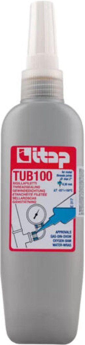 ITAP TUB100, schroefdraad afdichting metaal 100 ml