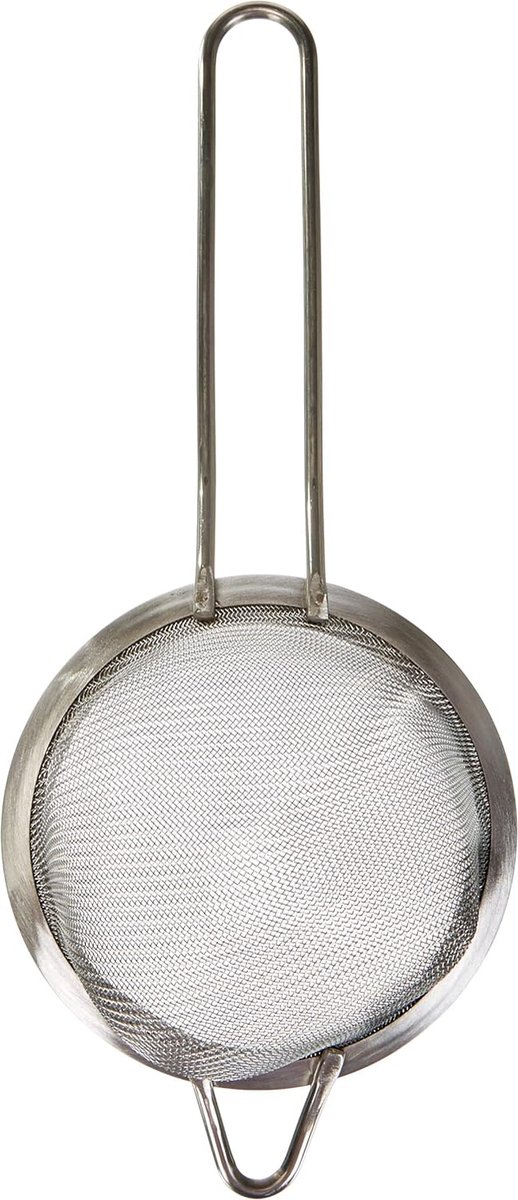 Zeef conisch 10 cm roestvrij staal zilver 10 x 10 x 10 cm