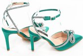 Zerba - Dames Pumps - Maat 38 - Groen - Perella