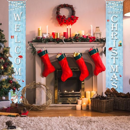 Décoration de Noël , bannière de porte de Noël pour intérieur et extérieur,  bannière... | bol