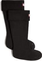 Hunter recycled fleece tall boot sock BLACK Unisex Regenlaarzen - Maat M