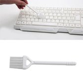 toetsenbord borstel- laptop reinigen - toetsenbord schoonmaken - wit - borstel