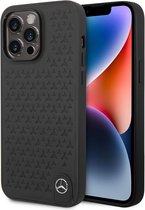 Mercedes-Benz Aluminum Case with Star Pattern Bumper ProtectioniPhone 14 Pro Compatibility - Black