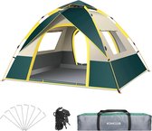 Campingtent Automatisch, Lichtgewicht tent voor 2-3 personen, Winddicht, UV-bescherming, Perfect voor strand, buiten, reizen, wandelen, kamperen, jagen, vissen, enz.