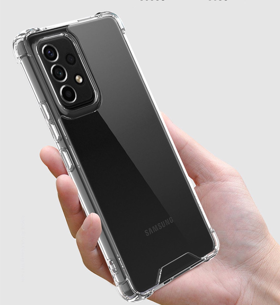 Hoesje Fonu Stevig transparant geschikt voor Samsung A53 Hoesje
