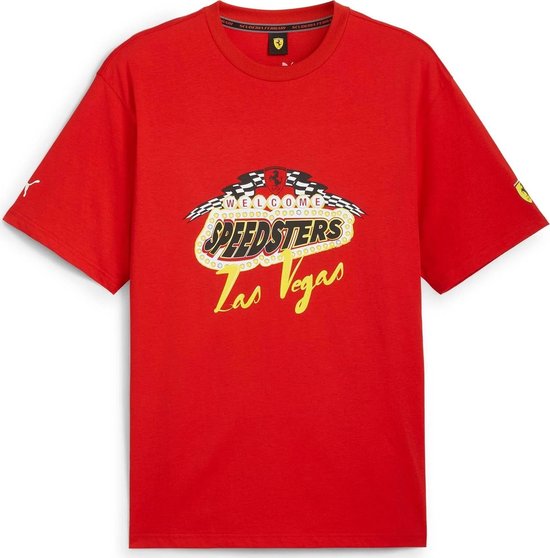 Scuderia Ferrari Special Edition Las Vegas GP T-Shirt Red-S - Charles Leclerc - Carlos Sainz - PUMA 2023 - Formule 1