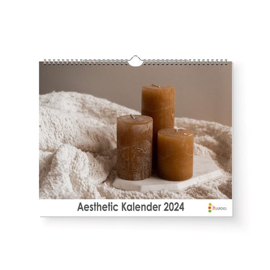 Foto: Xl 2024 kalender jaarkalender aesthetic kalender