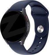 Bandz universeel 22mm sport band 'Deluxe' geschikt voor Samsung Galaxy Watch 3 45mm / Watch 1 46mm / Gear S3 Classic & Frontier - Polar Vantage M / M2 / Grit X - Huawei Watch GT 1/2/3/4 46mm / GT 2 Pro - Hoogwaardig siliconen - donkerblauw