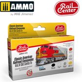 AMMO MIG R1019 Classic American Railroad Comp. VOL.4 Old Santa Fe - Acryl Set Verf set