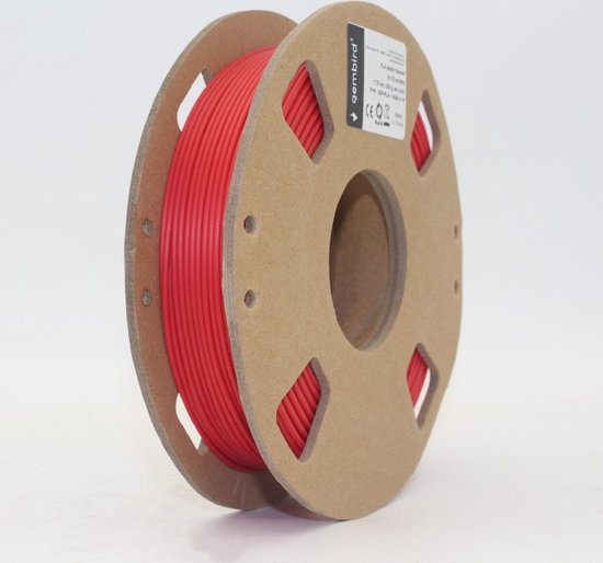 Filament PLA Gembird - 1.75mm - 200 grammes - Rouge - Filament pour  imprimante 3D | bol