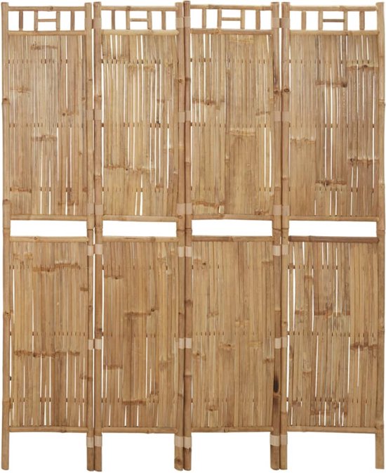The Living Store Bamboe Kamerscherm - 160 x 180 cm - Trendy en praktisch