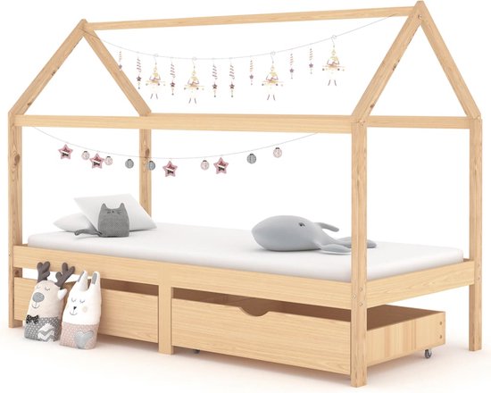 The Living Store Kinderbedframe met grenenhout - Bed