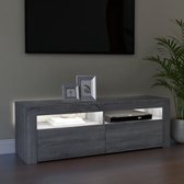 The Living Store TV-meubel - LED-verlichting - Moderne stijl - Voldoende opbergruimte - Grijs sonoma eiken - Materiaal- bewerkt hout - Afmetingen- 120 x 35 x 40 cm - Met RGB LED-verlichting - USB-aansluiting