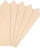 Creative Deco 5 x Tableau Flèche en Bois | 40x9cm | Découpes de contreplaqué en bois | Perfect pour le découpage, cadeau