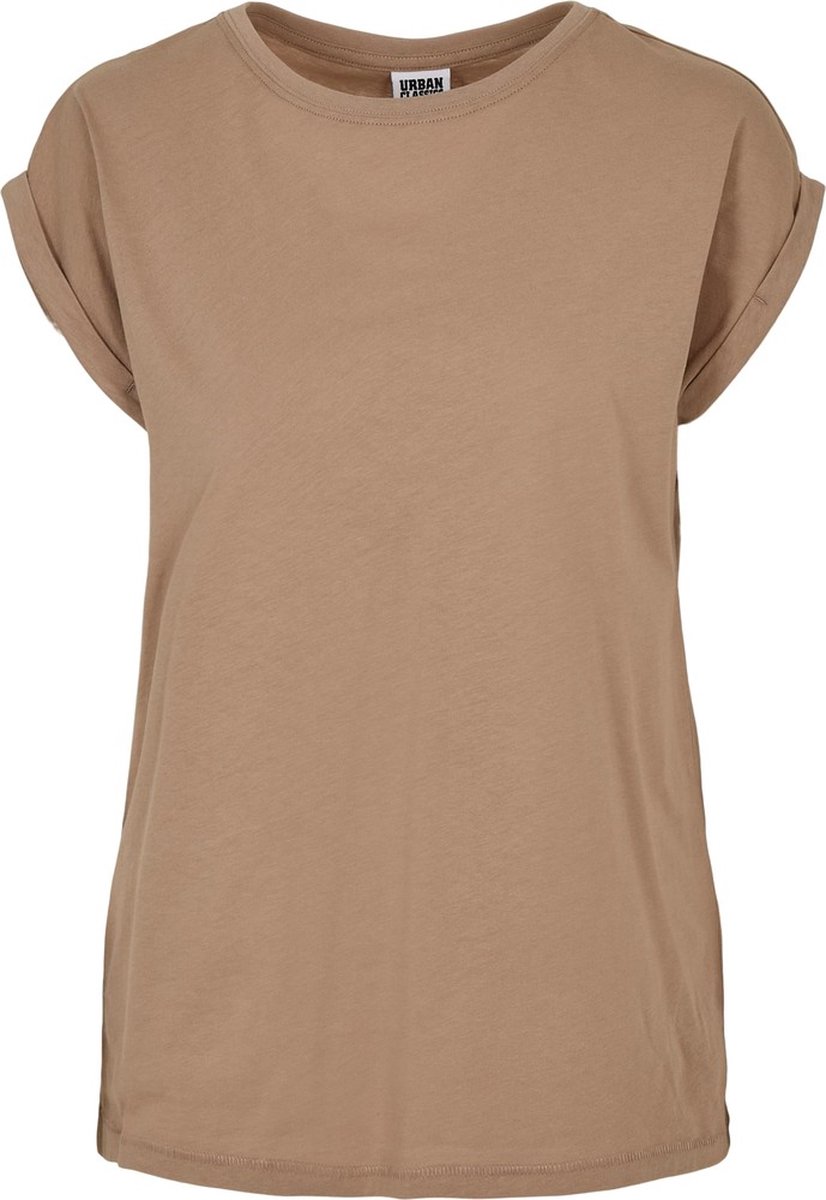 Urban Classics Extended Shoulder Dames Tshirt XL Creme