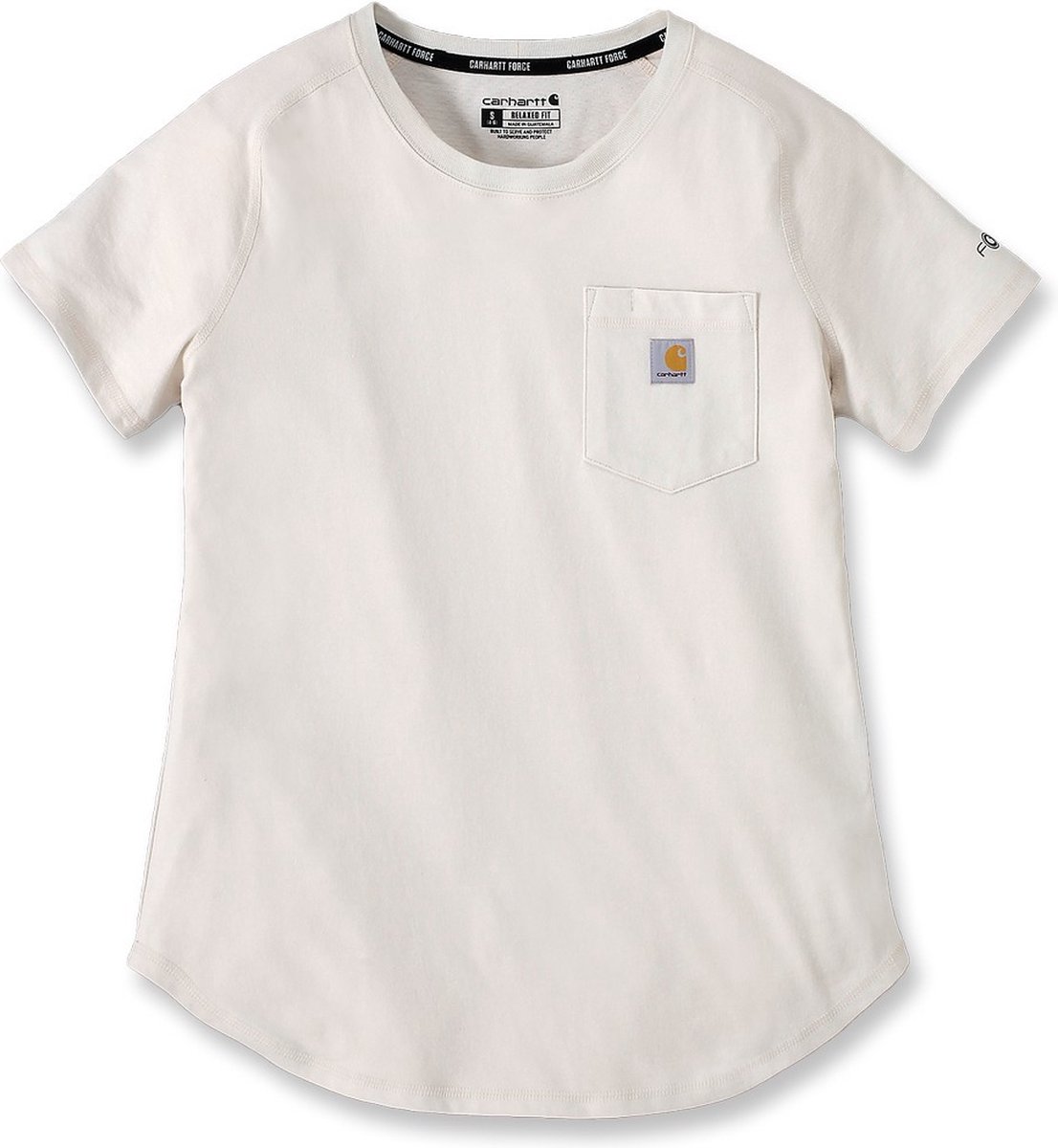 Carhartt Damen Midweight S/S Pocket T-Shirt Malt-L Wit