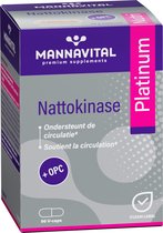 Nattokinase Platinum Mannavital + OPC - soutient la circulation - maintient les vaisseaux sanguins sains