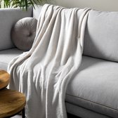 Dutch Decor - HARVEY - Plaid 150x200 cm - superzachte deken van fleece - Pumice Stone - beige - Mooie kwaliteit - Cadeau tip!