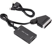 Scart (m) naar HDMI (v) converter kabel / zwart - 1 meter