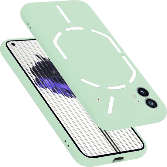 Cadorabo Case for Nothing Phone (1) en LIQUID LIGHT GREEN - Housse de protection en silicone TPU flexible Case Cover