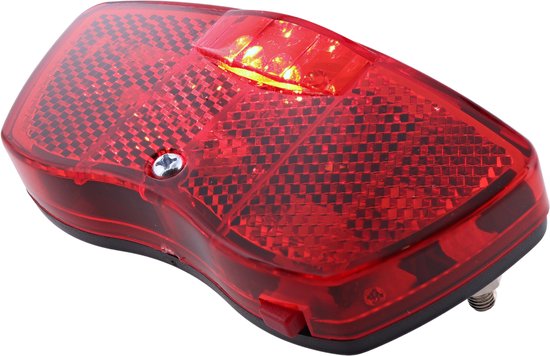 Craved Achterlicht Lumz - 3 LED - Batterij - Met reflectie - Montage op bagagedrager - Fietslamp — afbeelding 3