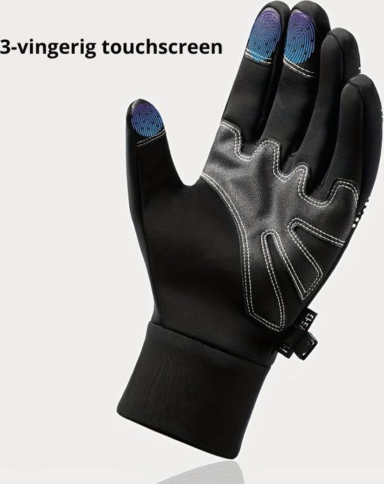 Gebreide handschoenen dames halfvinger effen kleur winter